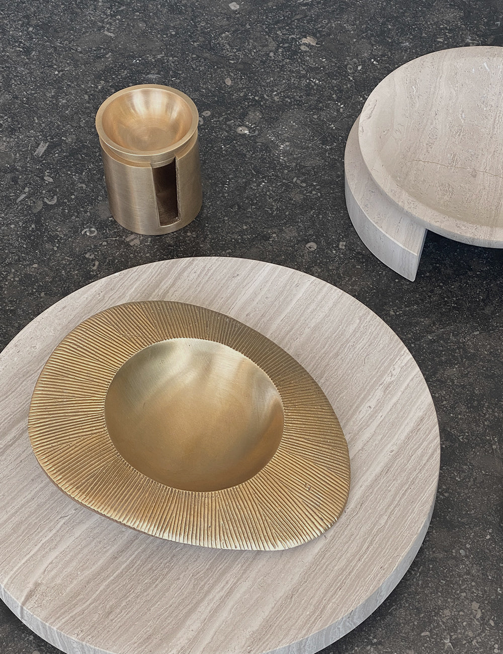 BRANDT Collective VALLEY bowl medium in Satin Brass