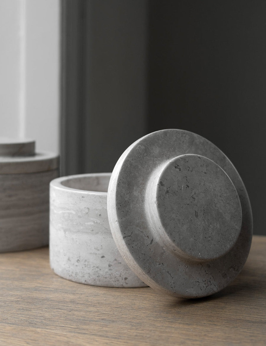 BRANDT Collective aura canister beige marble
