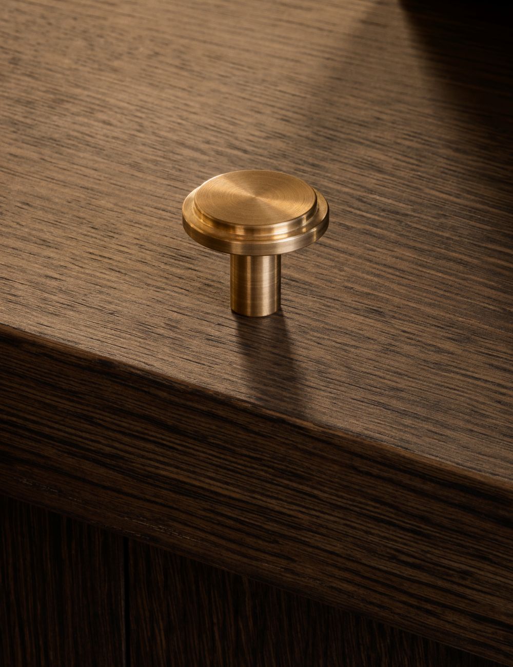 SIGNATURE knob - Satin Brass – BRANDT Copenhagen