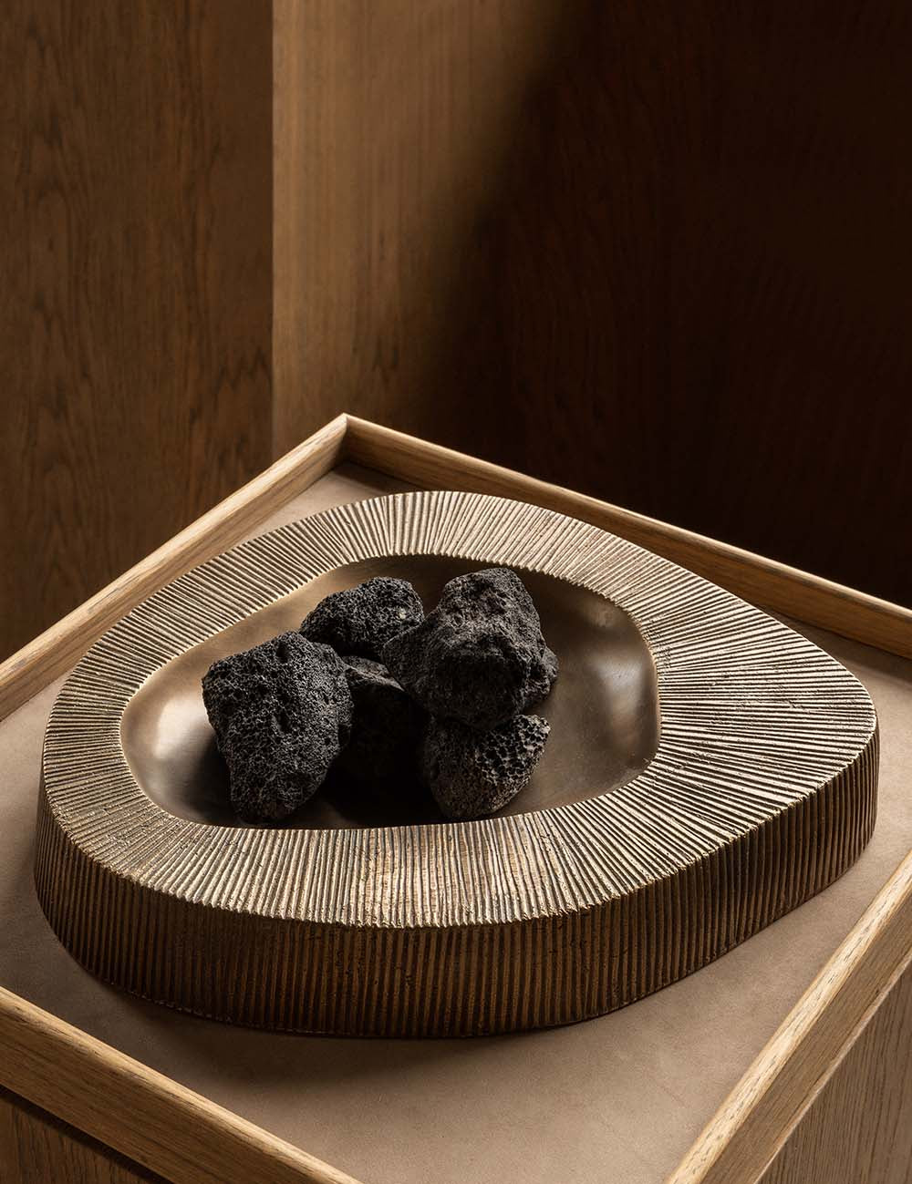 BRANDT Copenhagen VALLEY bowl L in burnished brass