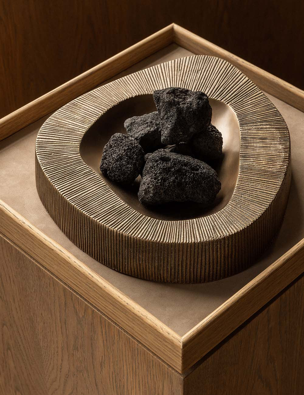 BRANDT Copenhagen VALLEY bowl L in burnished brass