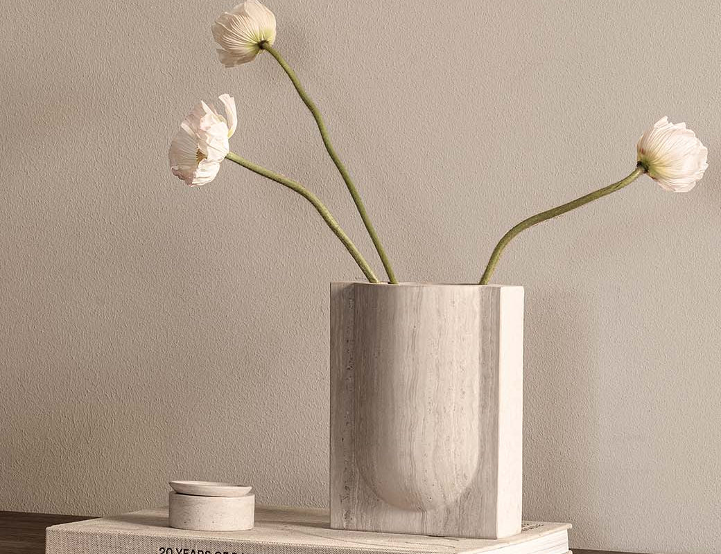 ARC vase small - Chalk Grey
