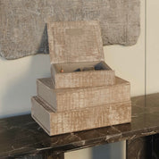 August Sandgren jewelbox large in fabric light greig
