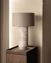 AVA marble table lamp - ARABESCATO WHITE