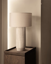AVA marble table lamp - SMOKE GREY