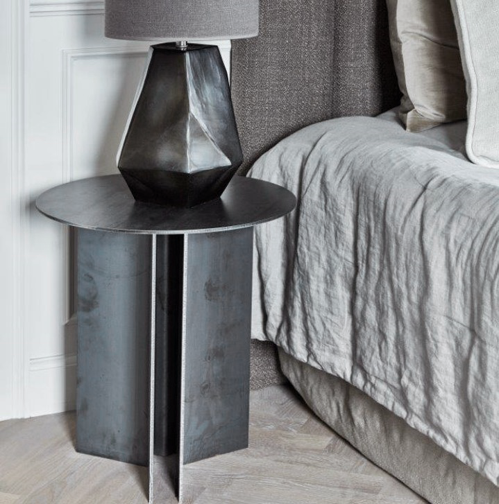 BRANDT Collective CROSS bedside table in metal