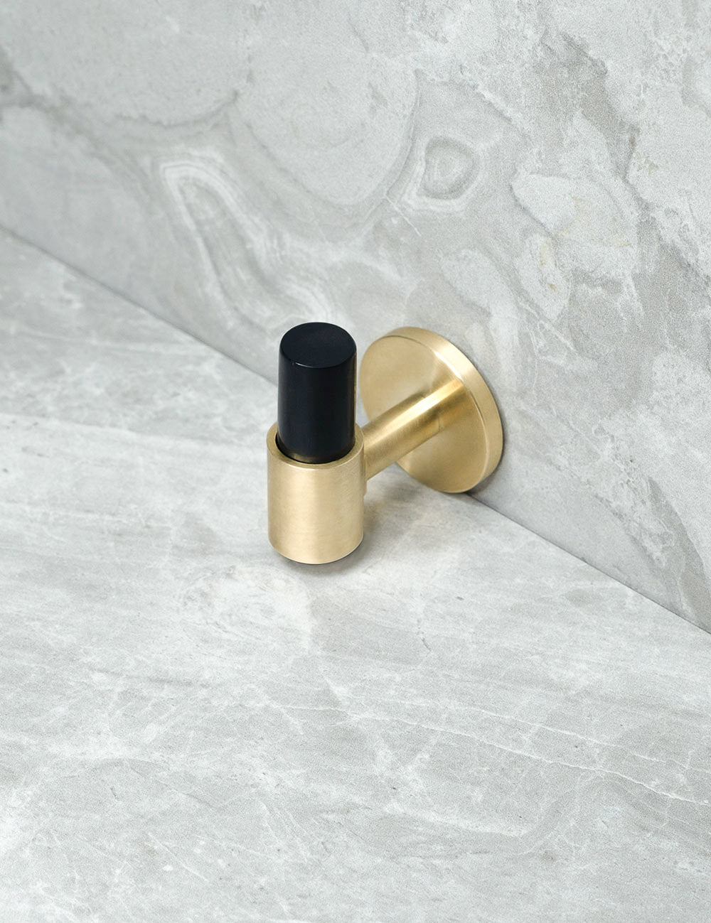 Black Horn. Luxury cabinet hardware made of solid brass by BRANDT Collective.