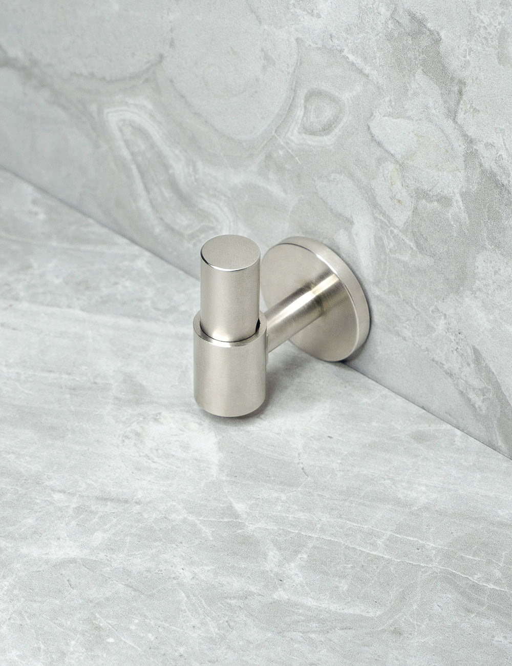 Brushed Nickel. Luxury cabinet hardware made of solid brass by BRANDT Collective.