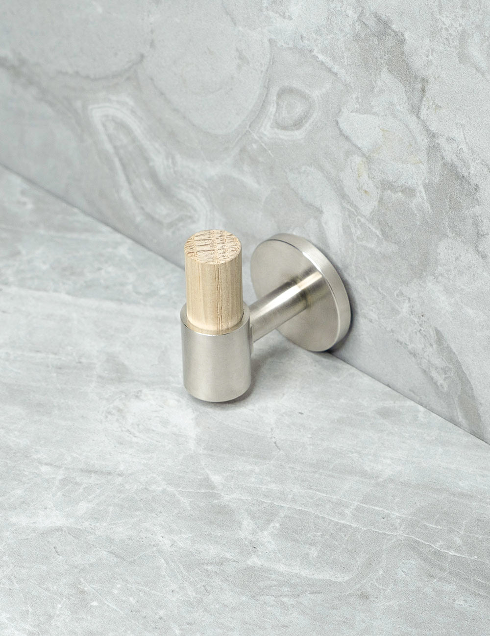 Oak. Luxury cabinet hardware made of solid brass by BRANDT Collective.