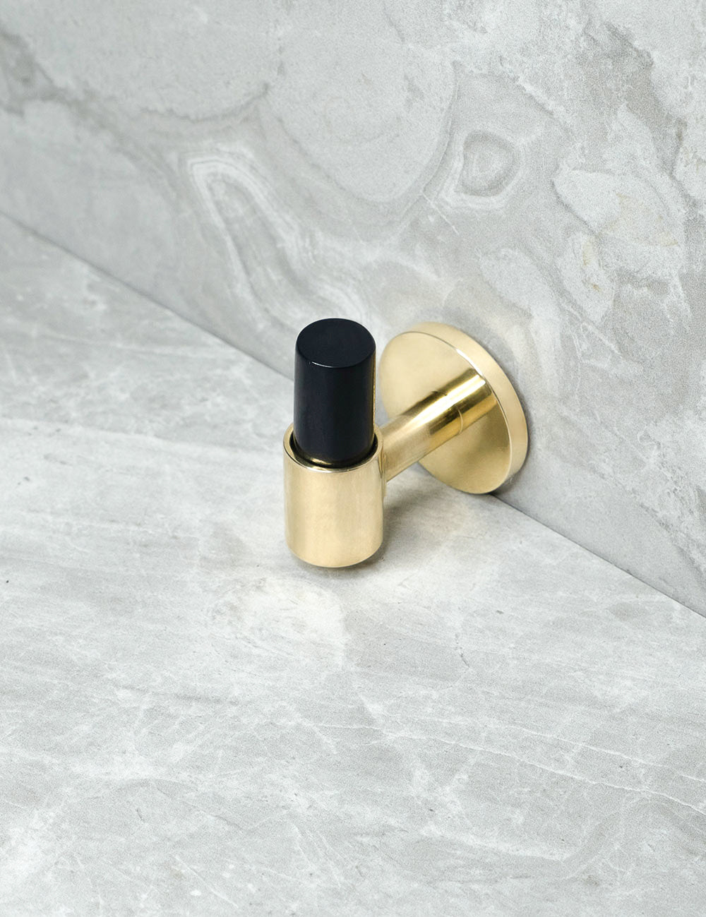 Black Horn. Luxury cabinet hardware made of solid brass by BRANDT Collective.