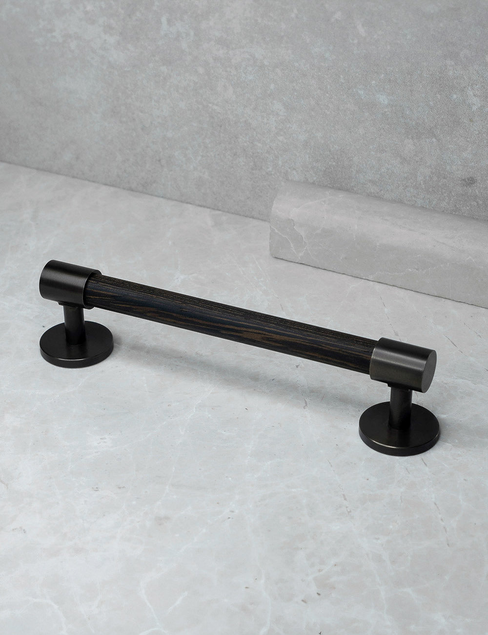 Wenge. Luxury cabinet hardware made of solid brass by BRANDT Collective. 