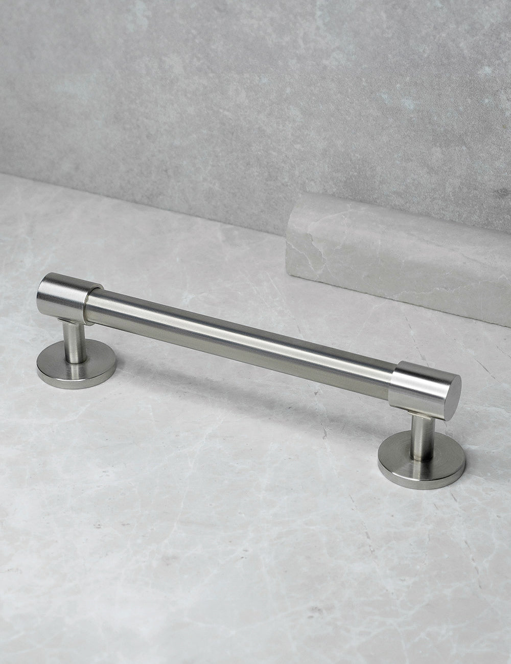 Brushed Nickel. Luxury cabinet hardware made of solid brass by BRANDT Collective. 
