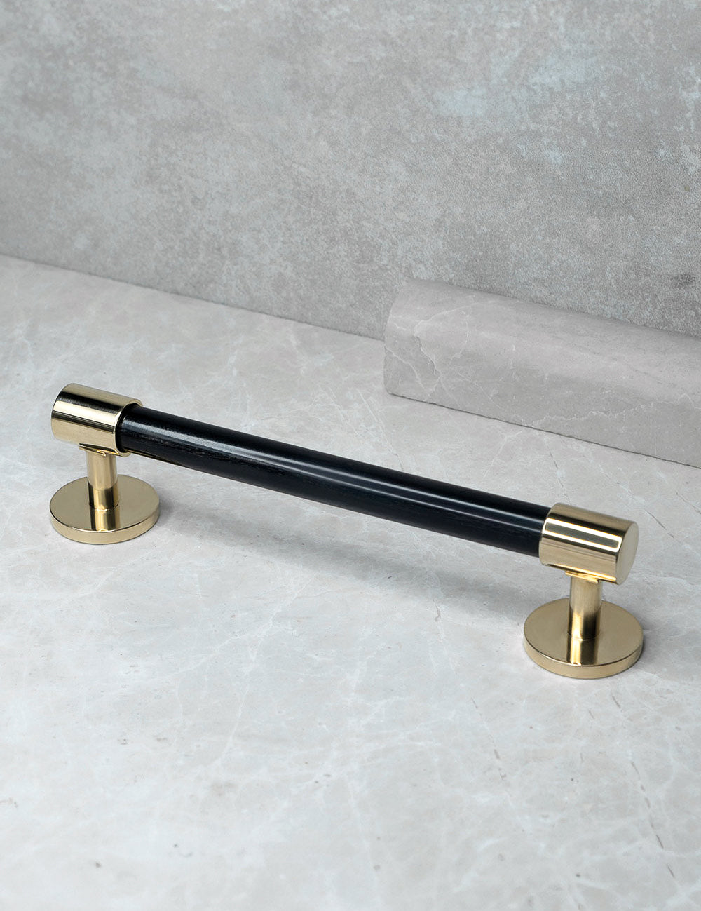 Black Horn. Luxury cabinet hardware made of solid brass by BRANDT Collective. 