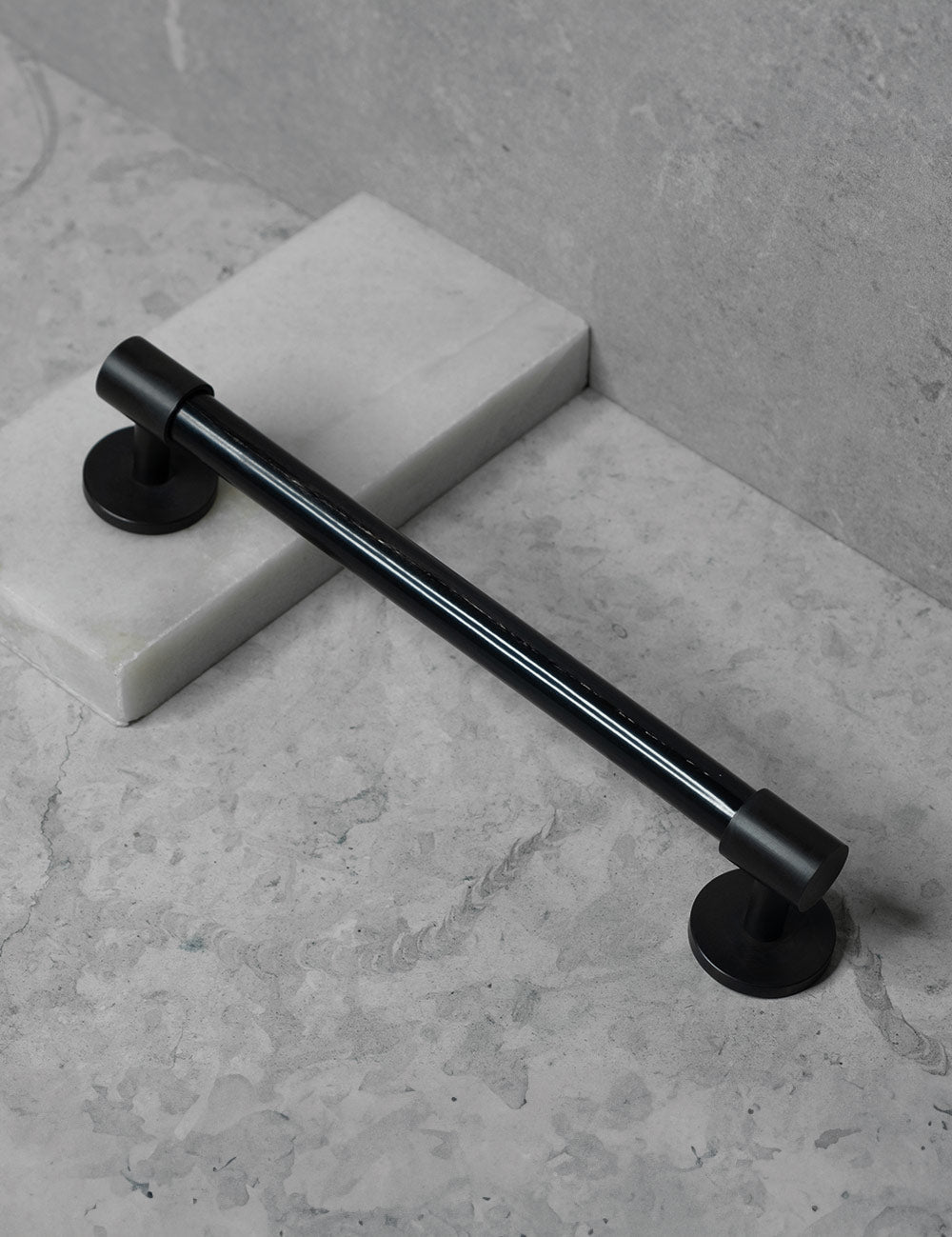 Black Horn. Luxury cabinet hardware made of solid brass by BRANDT Collective. 