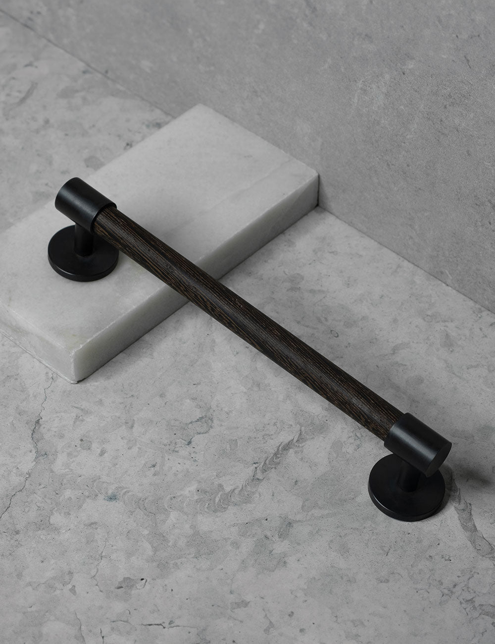 Wenge. Luxury cabinet hardware made of solid brass by BRANDT Collective. 