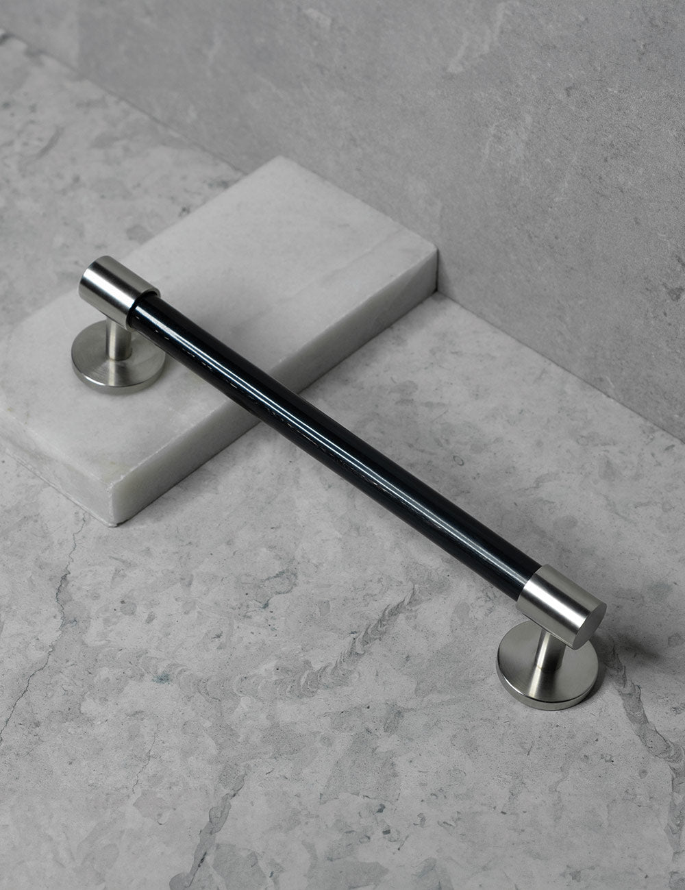 Black Horn. Luxury cabinet hardware made of solid brass by BRANDT Collective. 