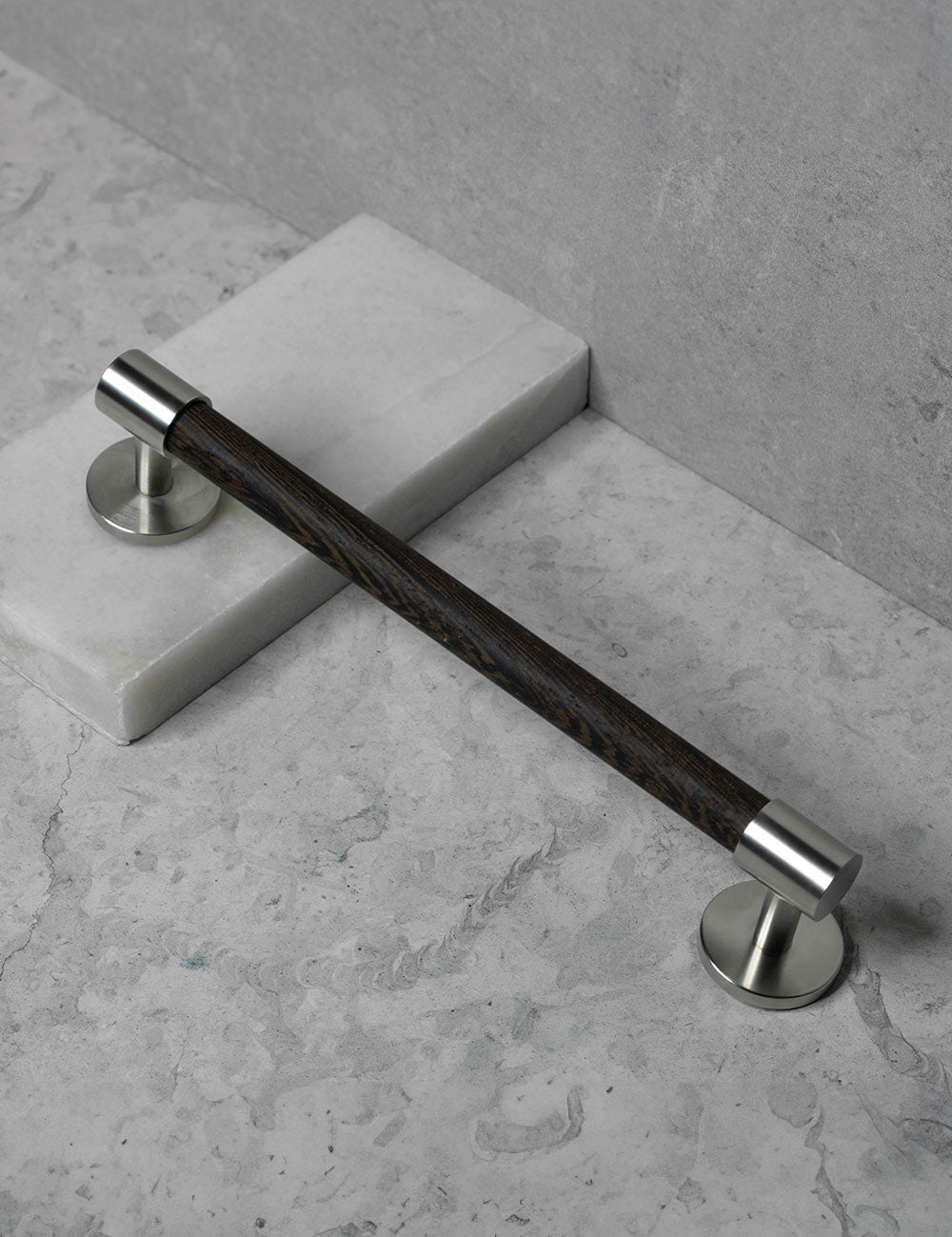 Wenge. Luxury cabinet hardware made of solid brass by BRANDT Collective. 