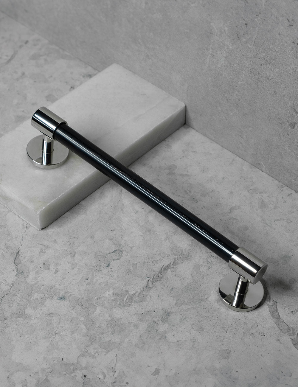 Black Horn. Luxury cabinet hardware made of solid brass by BRANDT Collective. 