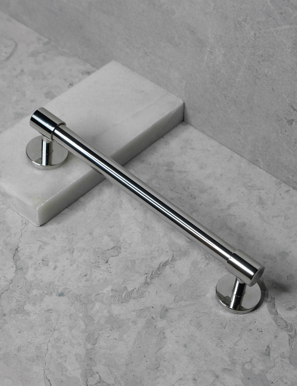 Polished Nickel. Luxury cabinet hardware made of solid brass by BRANDT Collective. 