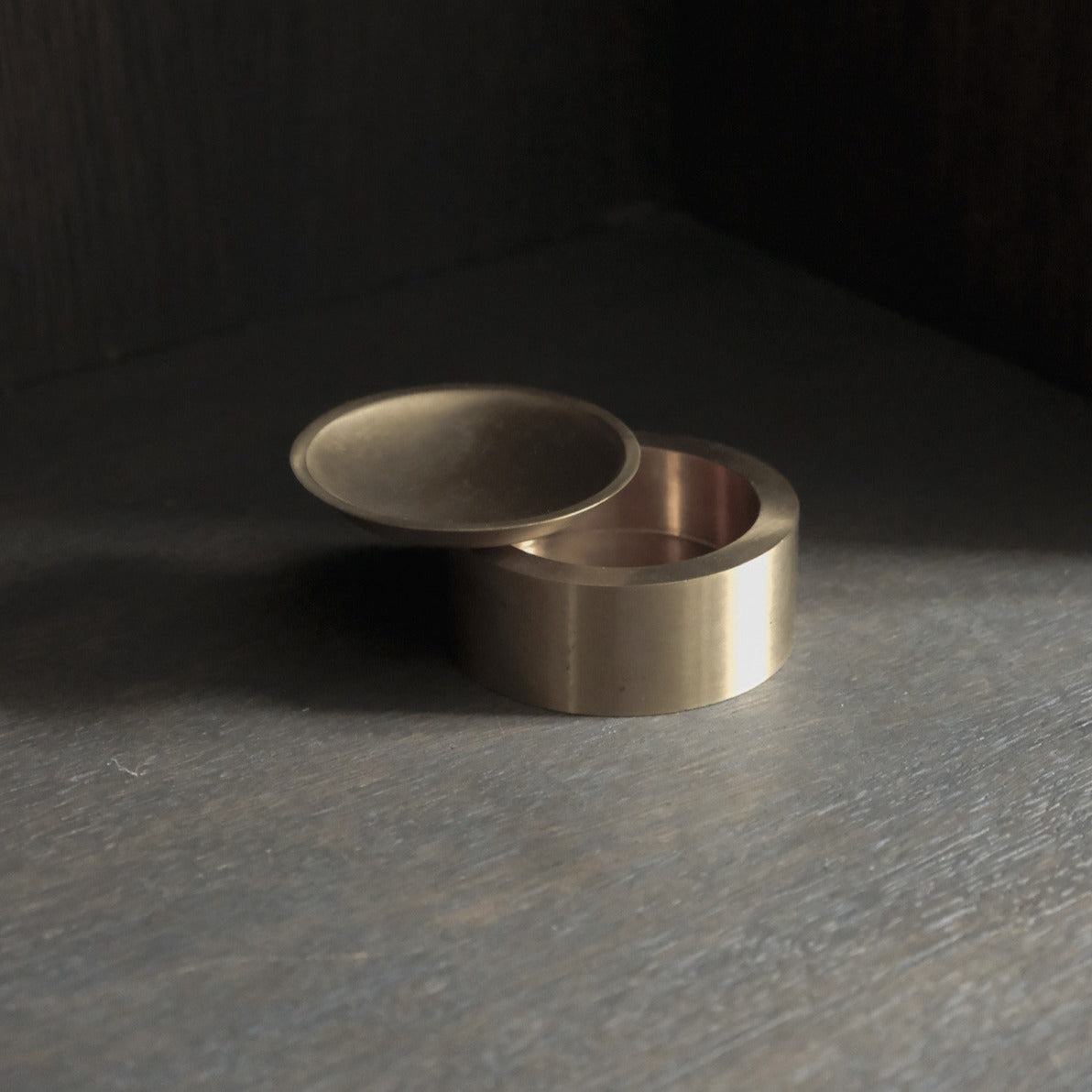 BRANDT Collective EDO canister S in Satin Brass