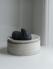  BRANDT Collective EDO canister low in Smoke Grey marble
