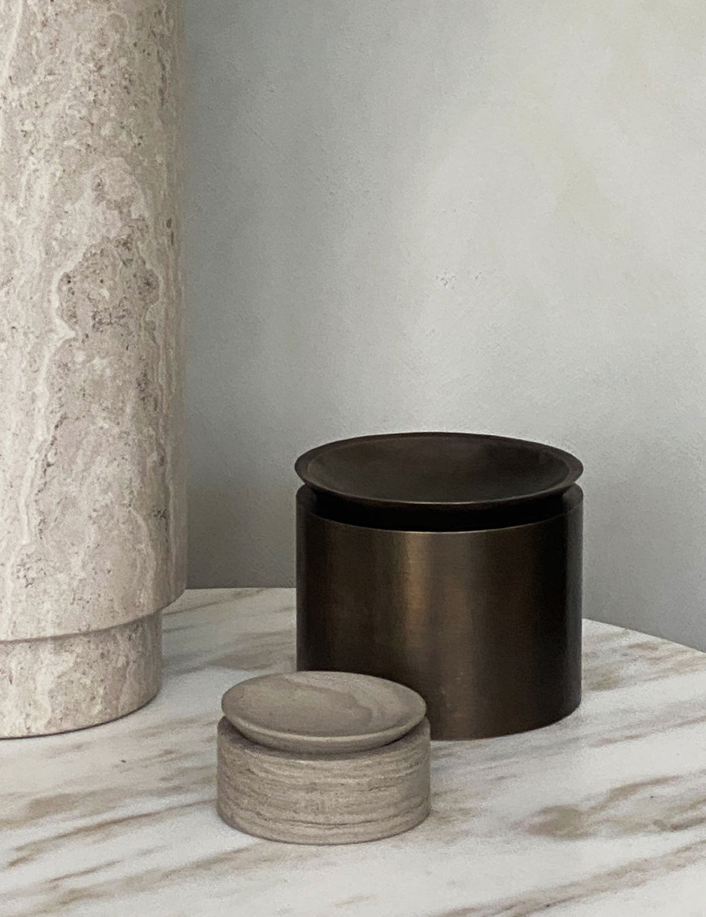 BRANDT Collective EDO canister S in grey marble