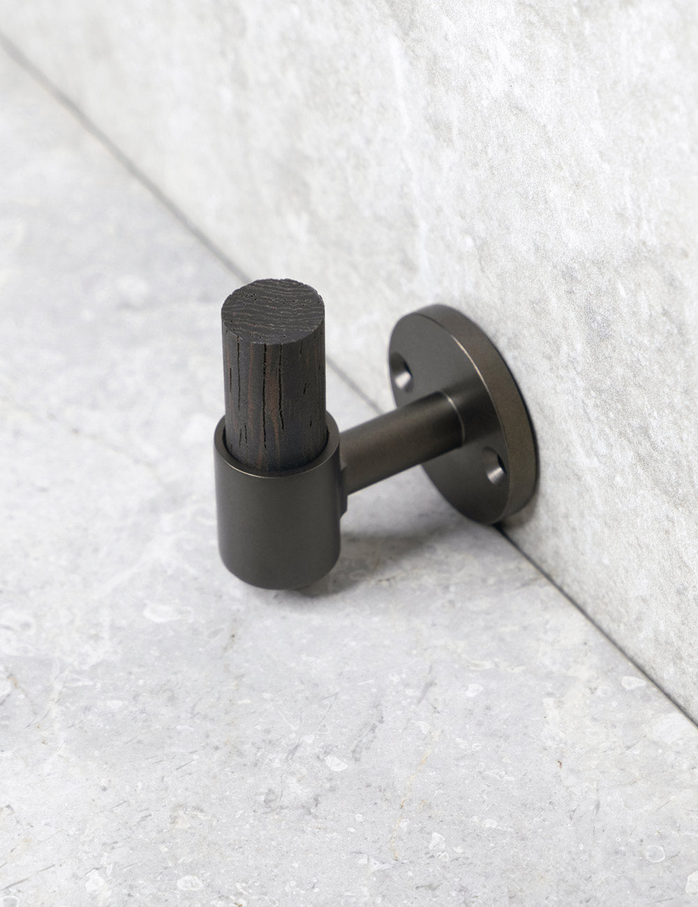 Wenge. Luxury hardware made of solid brass by BRANDT Collective. 