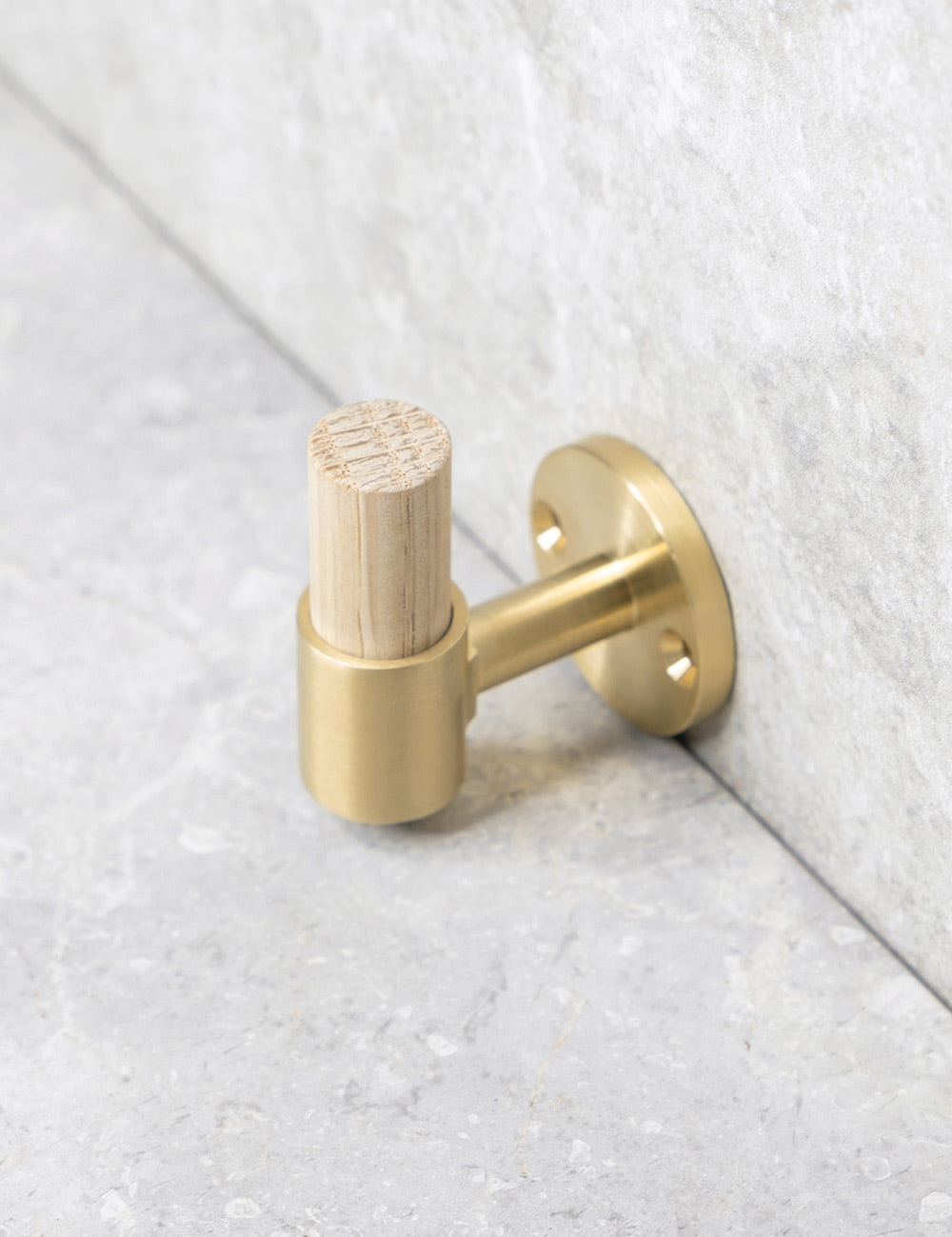 Oak. Luxury hardware made of solid brass by BRANDT Collective.