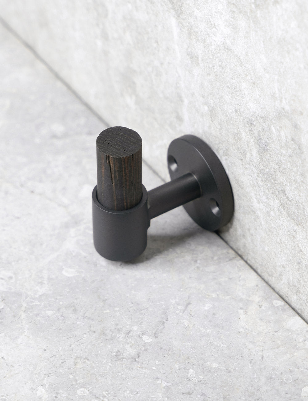 Wenge. Luxury hardware made of solid brass by BRANDT Collective. 