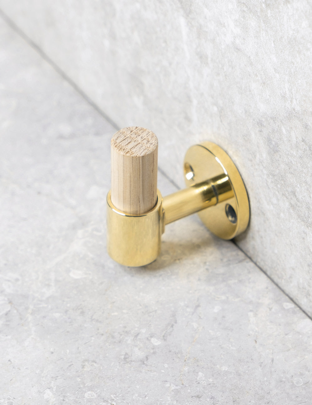 Oak. Luxury hardware made of solid brass by BRANDT Collective.