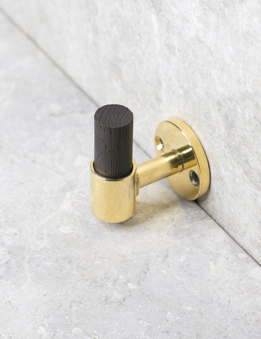 Wenge. Luxury hardware made of solid brass by BRANDT Collective.