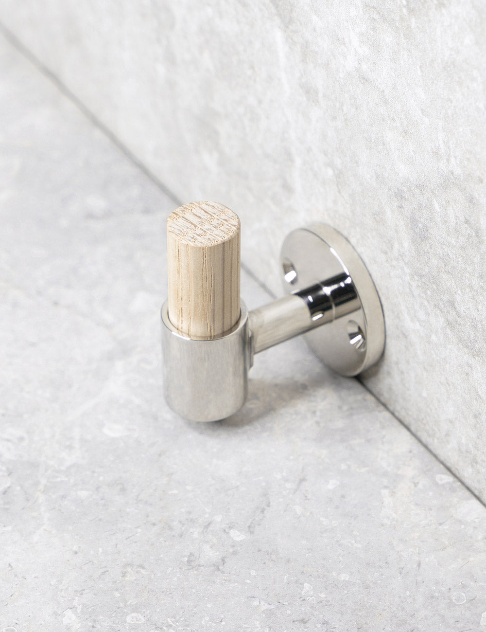 Oak. Luxury hardware made of solid brass by BRANDT Collective.