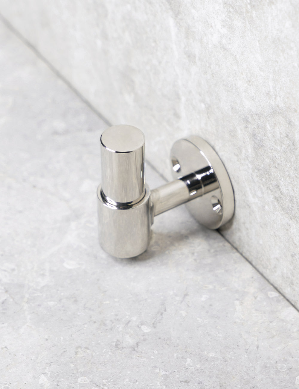 Polished Nickel. Luxury hardware made of solid brass by BRANDT Collective.