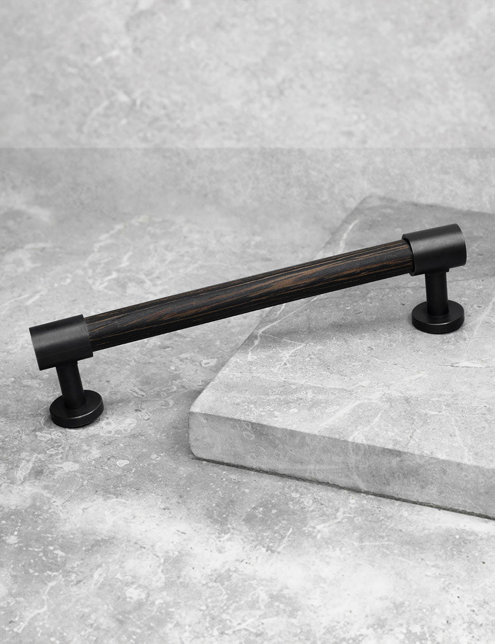 Wenge. Luxury cabinet hardware made of solid brass by BRANDT Collective. 