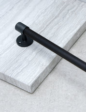 END 30 Tea towel bar 456 mm in Nearly Black/Wenge. Luxury kitchen hardware made of solid brass by BRANDT Collective. 