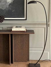 Grace Floor Lamp in Burnished brass made by BRANDT Copenhagen