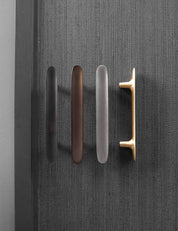 LEAF pull bar 160 mm in nickel by BRANDT Collective and Norm architects. Kitchen handle in solid brass.