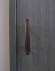LEAF pull bar 160 mm in gunmetal black by BRANDT Collective and Norm architects. Kitchen handle in solid brass.
