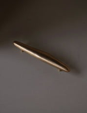 NOBLE pull bar long in satin brass designed by Julie Brandt for BRANDT Collective