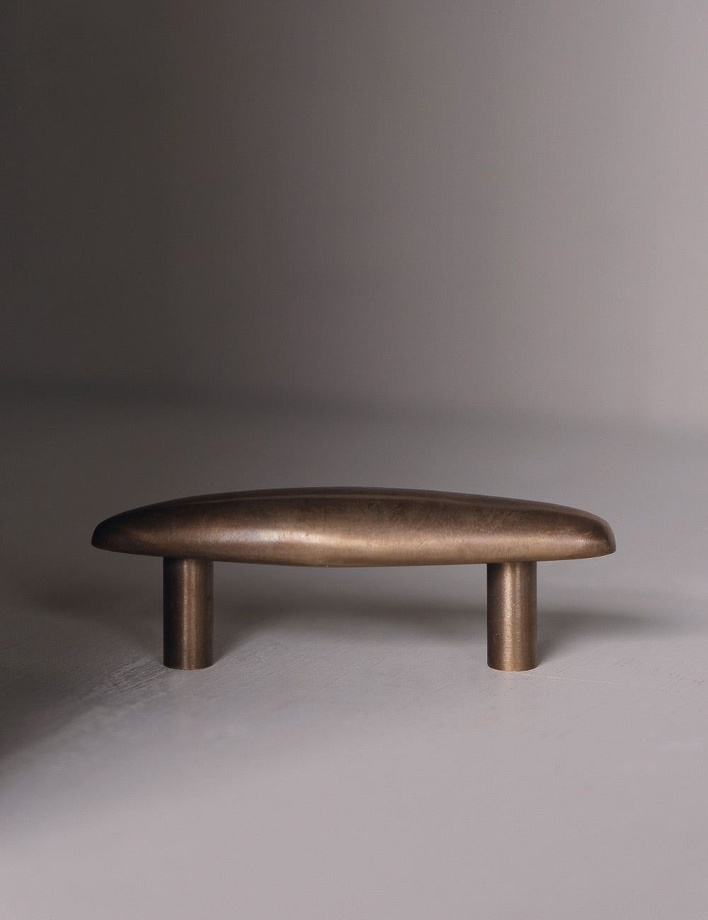 NOBLE pull bar short in burnished brass designed by Julie Brandt for BRANDT Collective