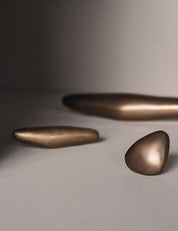 NOBLE pull bar short in burnished brass designed by Julie Brandt for BRANDT Collective