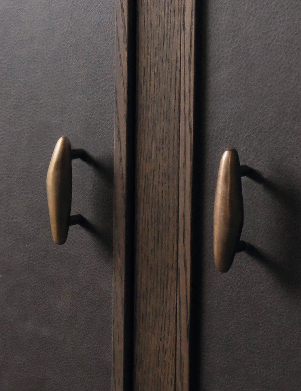 NOBLE pull bar short in burnished brass designed by Julie Brandt for BRANDT Collective