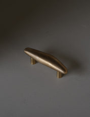 NOBLE pull bar short in satin brass designed by Julie Brandt for BRANDT Collective