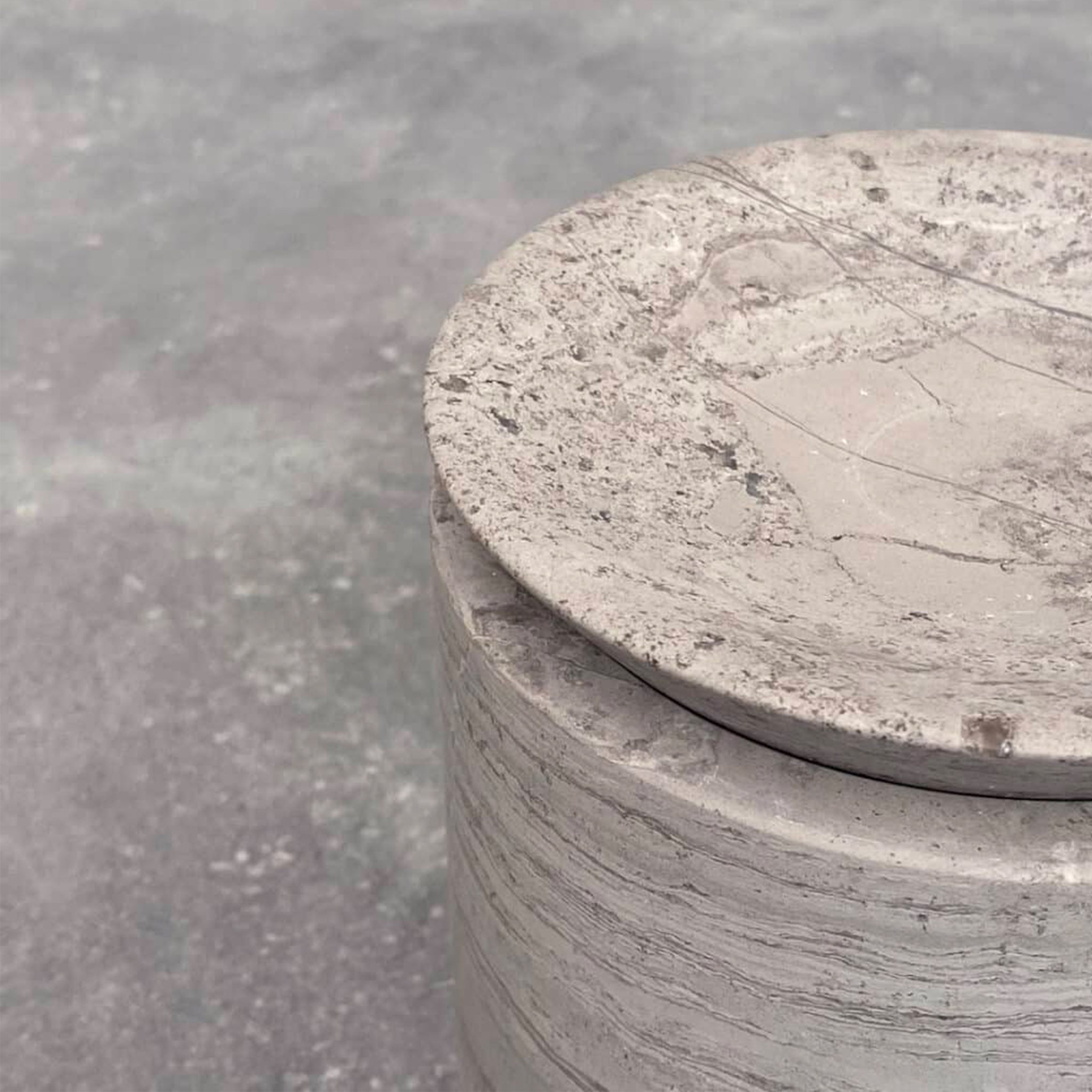 BRANDT Collective EDO canister L in grey marble SG