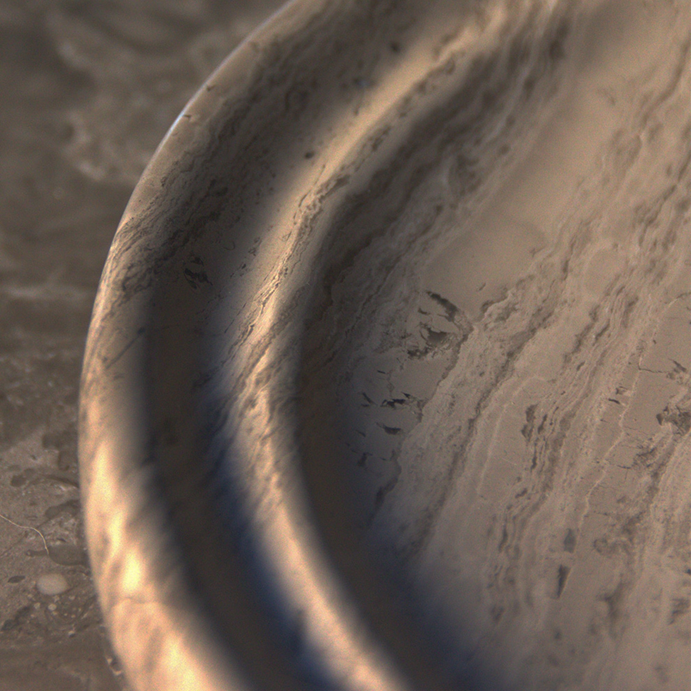 BRANDT Collective SABI bowl grooved in grey marble SG