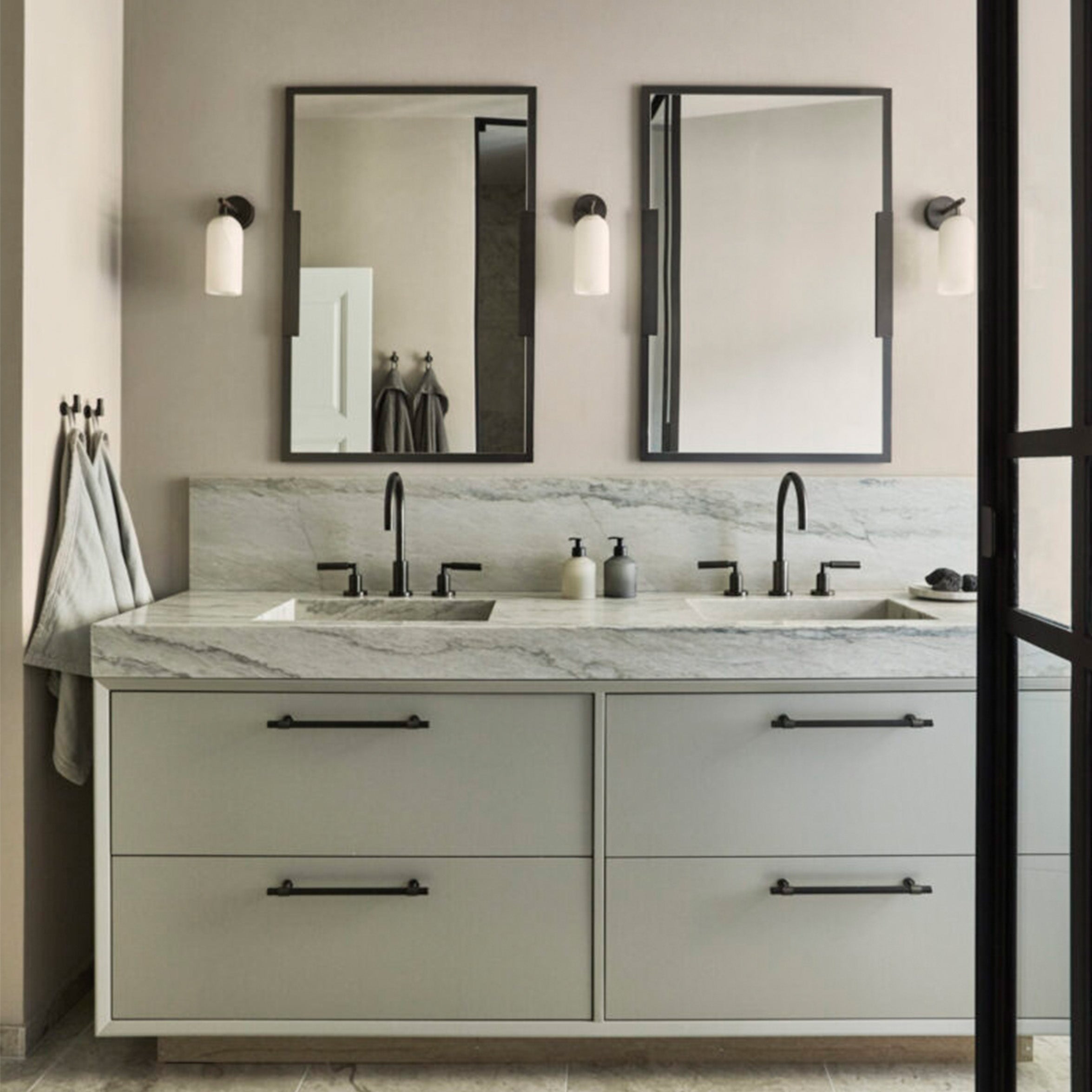BRANDT Collective REFLECT mirror in size 60x90 in black gunmetal
