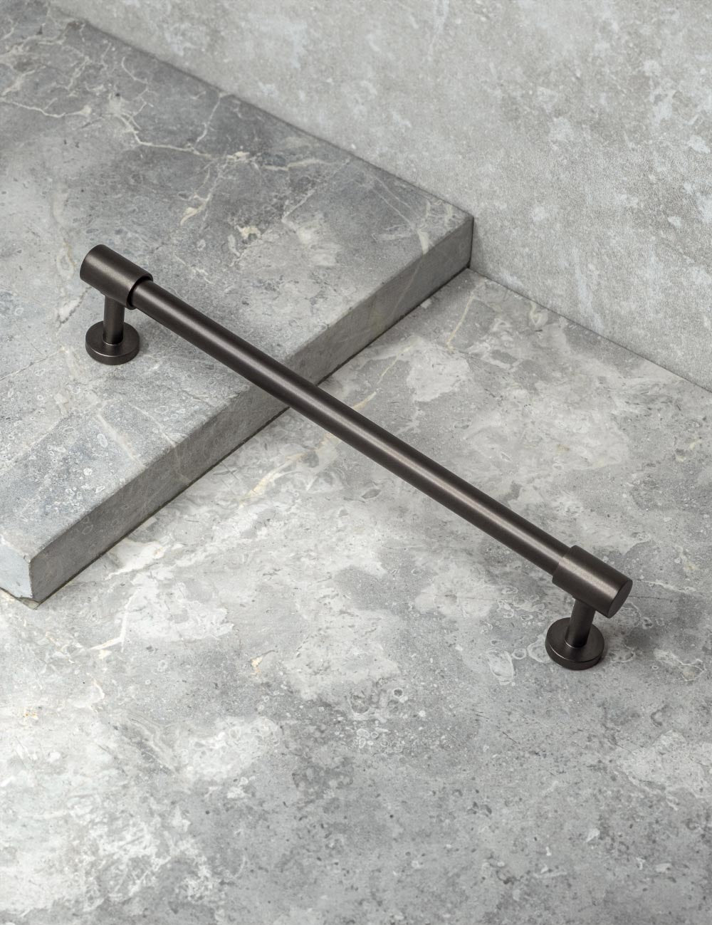 Burnished Brass. Modern cabinet hardware made of solid brass by BRANDT Collective.