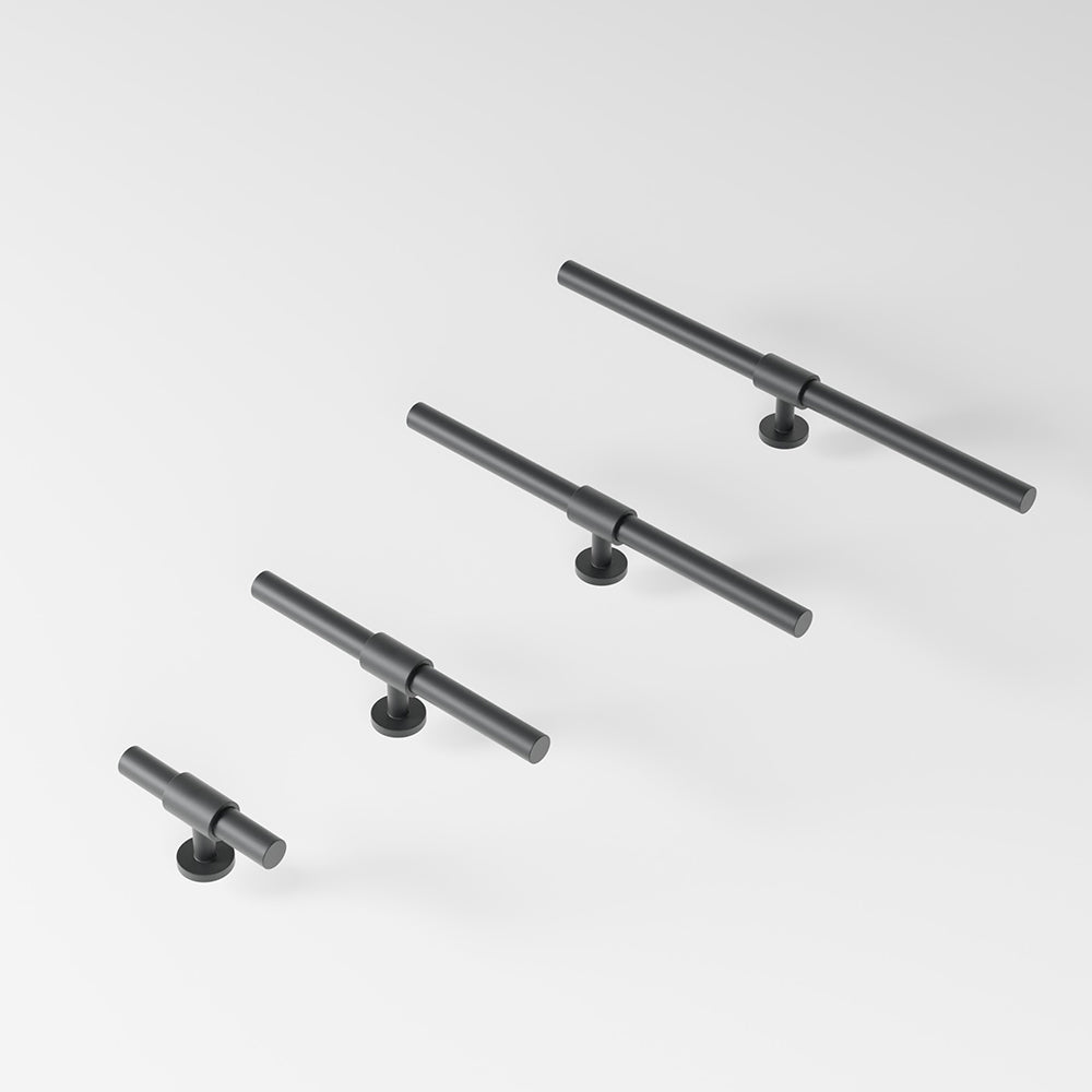 REFINED  T-bar 182 mm in nearly black by BRANDT Collective luxury hardware