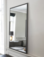 BRANDT Collective REFLECT mirror in size 60x90 in black gunmetal