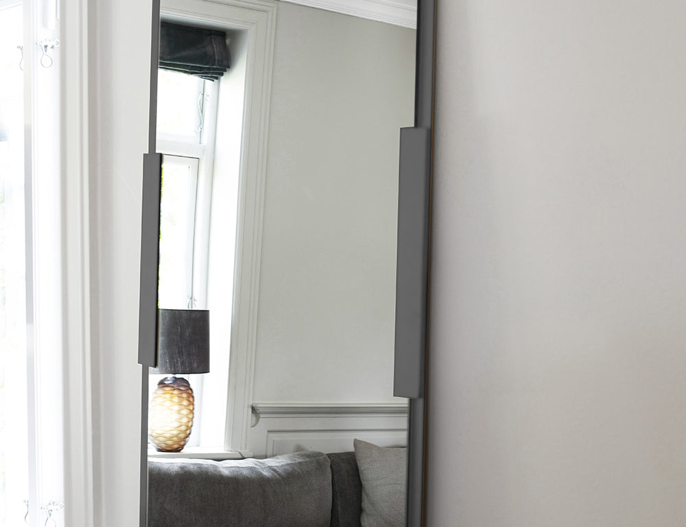 BRANDT Collective REFLECT mirror in size 60x90 in black gunmetal